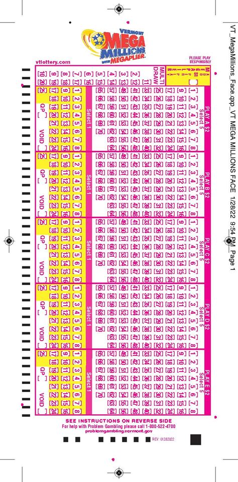 lotto numbers vermont